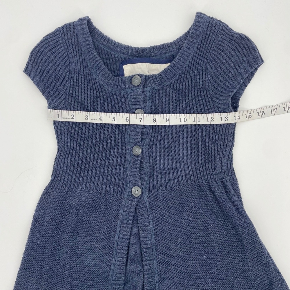 VTG Abercrombie Fitch Adirondack Top Medium Blue Cotton Knit Cardigan Hong Kong - Picture 5 of 11